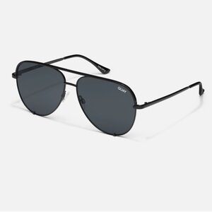Quay Australia “High Key” Mini Black Reflective Sunglasses